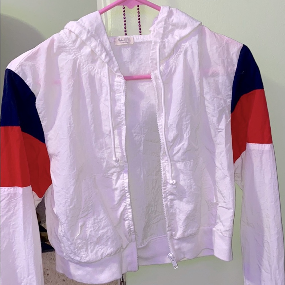 Wind breaker crop top